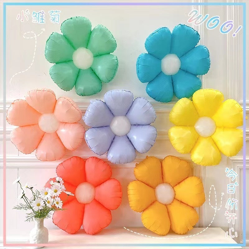 PASTEL DAISY Color Flower Balloons Belon Bunga