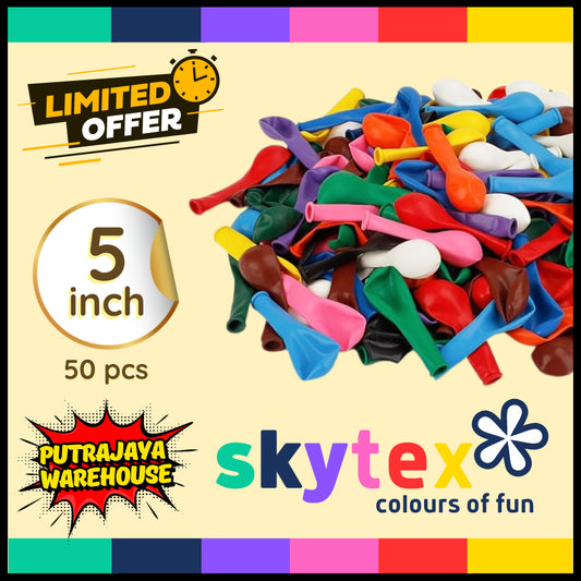 [50 pcs] - 5 inch SKYTEX Small Baby Balloons (F5)