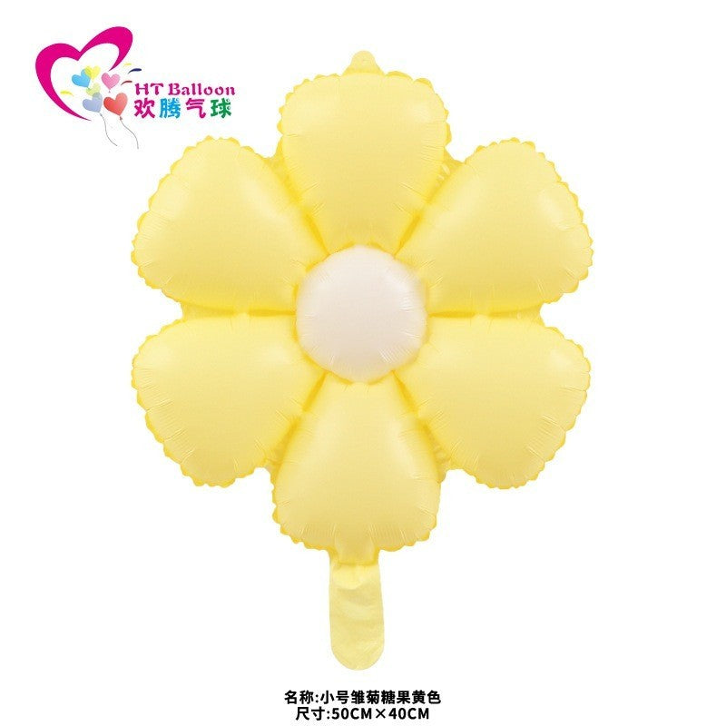 PASTEL DAISY Color Flower Balloons Belon Bunga