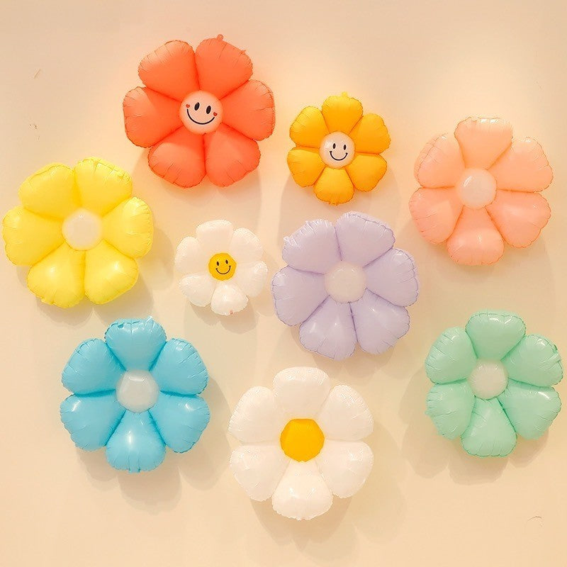 PASTEL DAISY Color Flower Balloons Belon Bunga